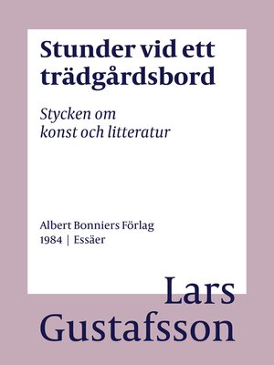 cover image of Stunder vid ett trädgårdsbord